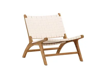 Rike Fåtölj Teak - Natural - Möbler - Vardagsrum - Fåtöljer - Skinnfåtölj