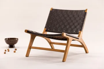 Rike Loungefåtölj - Brun/Beige - Möbler - Vardagsrum - Fåtöljer