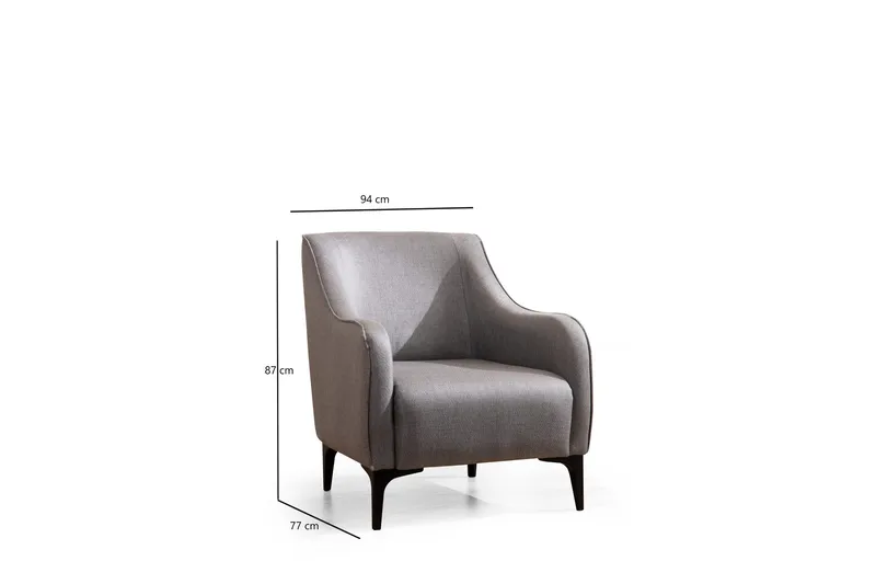 Rossland Fåtölj - Grå - Möbler - Vardagsrum - Fåtöljer