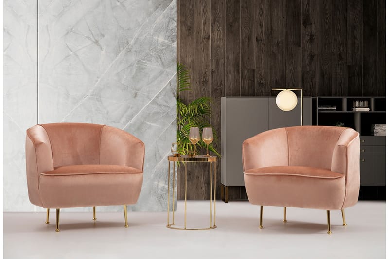 Rotokawa Fåtölj - Rosa - Möbler - Vardagsrum - Fåtöljer