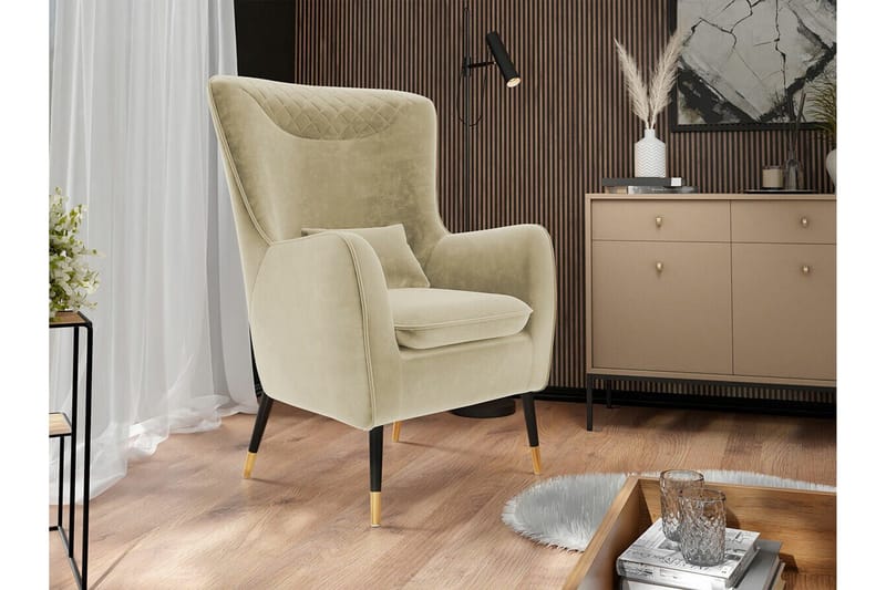 Rushmore Fåtölj Beige/Black - Möbler - Vardagsrum - Fåtöljer