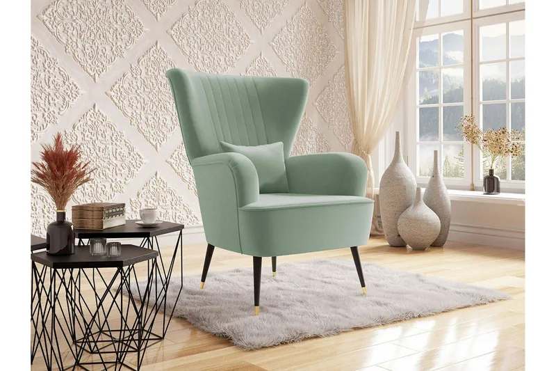 Rushmore Fåtölj Black/Green - Möbler - Vardagsrum - Fåtöljer