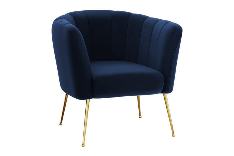 Rushmore Fåtölj Blue/Gold - Möbler - Vardagsrum - Fåtöljer