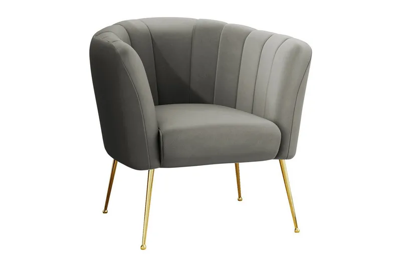 Rushmore Fåtölj Grey/Gold - Möbler - Vardagsrum - Fåtöljer