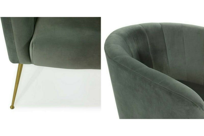 Rushmore Fåtölj Grey/Gold - Möbler - Vardagsrum - Fåtöljer