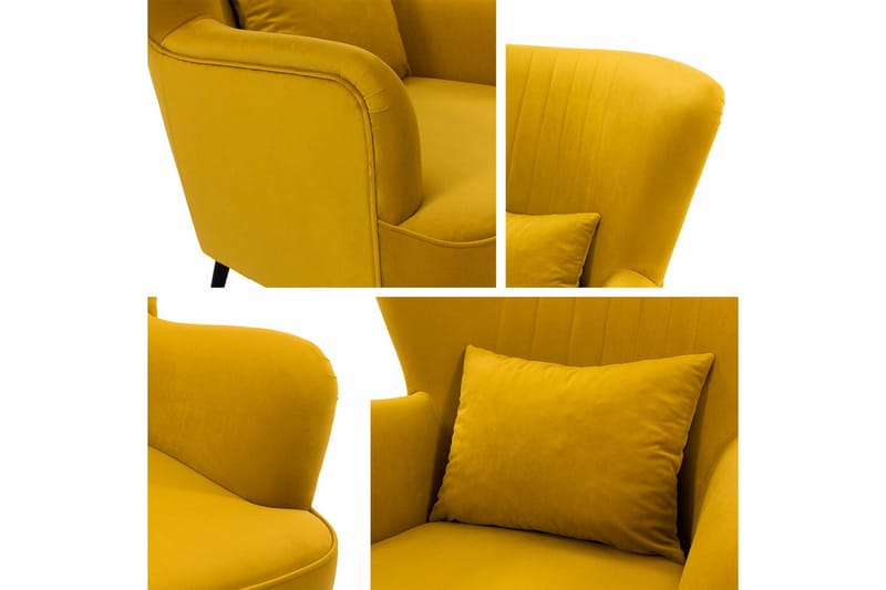 Rushmore Fåtölj Mustard yellow - Möbler - Vardagsrum - Fåtöljer