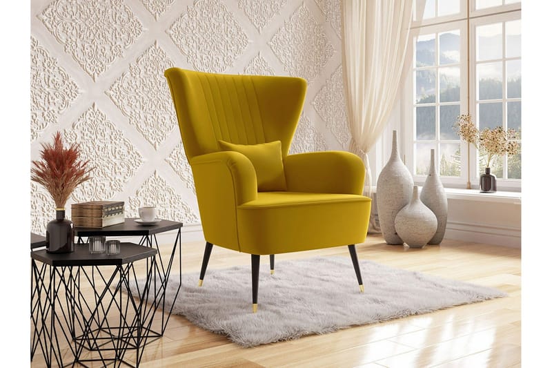 Rushmore Fåtölj Mustard yellow - Möbler - Vardagsrum - Fåtöljer
