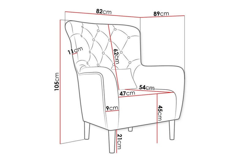 Rushmore Fåtölj Yellow-Green - Möbler - Vardagsrum - Fåtöljer
