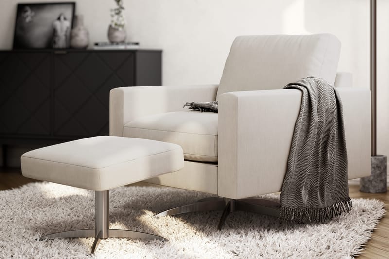 Sabero Fåtölj - Beige/Svart - Möbler - Vardagsrum - Fåtöljer