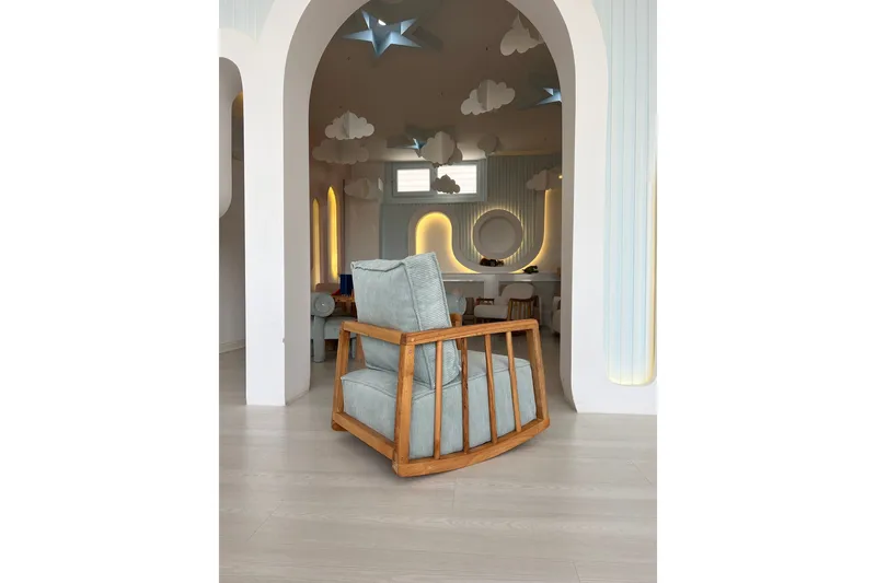 Sallanan Fåtölj - Blå - Möbler - Vardagsrum - Stolar & sittmöbler - Snurrstolar & gungstolar