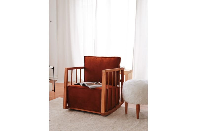 Sallanan Fåtölj - Brun - Möbler - Vardagsrum - Stolar & sittmöbler - Snurrstolar & gungstolar