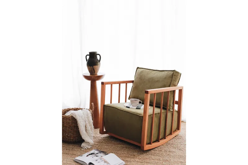 Sallanan Fåtölj - Khaki - Möbler - Vardagsrum - Stolar & sittmöbler - Snurrstolar & gungstolar