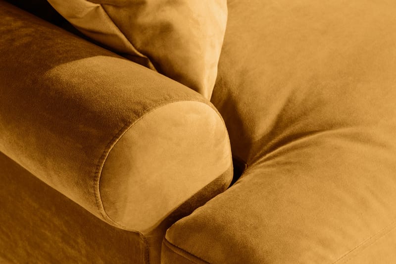 Andrew Loveseat Sammet - Amber/Krom - Möbler - Vardagsrum - Fåtöljer - Sammetsfåtölj