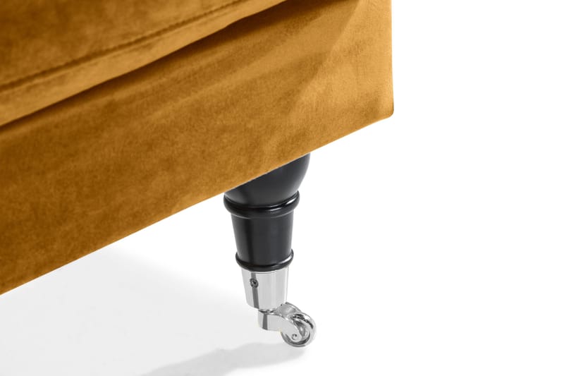 Andrew Loveseat Sammet - Amber/Krom - Möbler - Vardagsrum - Fåtöljer - Sammetsfåtölj