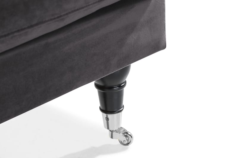 Andrew Loveseat Sammet - Mörkgrå/Krom - Möbler - Vardagsrum - Fåtöljer - Sammetsfåtölj