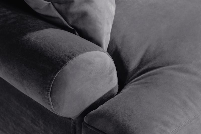 Andrew Loveseat Sammet - Mörkgrå/Krom - Möbler - Vardagsrum - Fåtöljer - Sammetsfåtölj