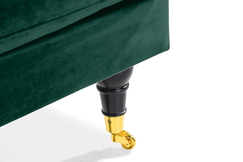 Andrew Loveseat Sammet - Mörkgrön/Mässing - Möbler - Vardagsrum - Fåtöljer - Sammetsfåtölj