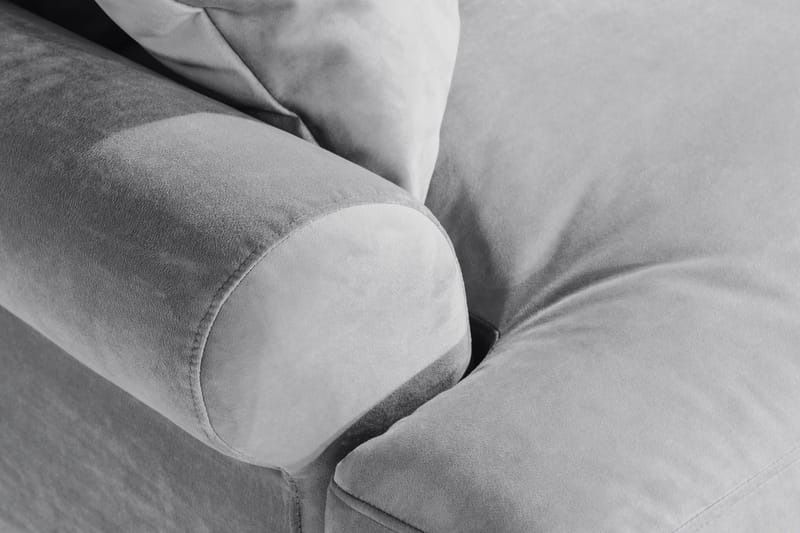 Andrew Loveseat Sammet - Silvergrå/Mässing - Möbler - Vardagsrum - Fåtöljer - Sammetsfåtölj