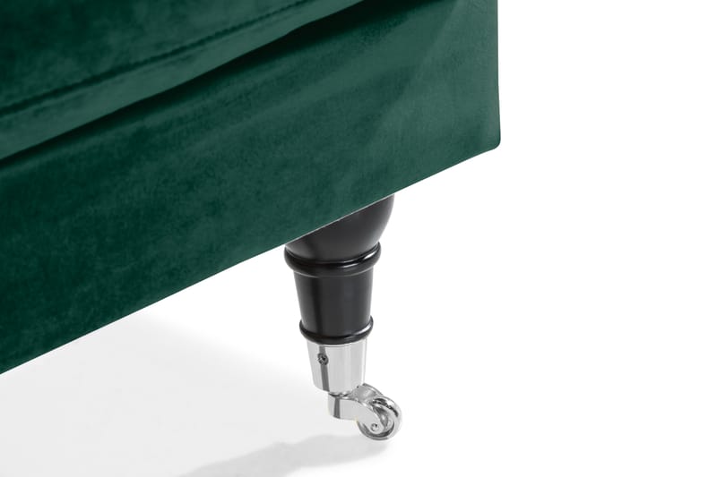 ANTHONY Loveseat Sammet Mörkgrön/Krom - Möbler - Vardagsrum - Fåtöljer - Sammetsfåtölj