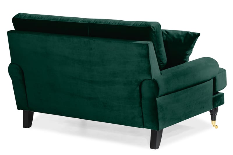 ANTHONY Loveseat Sammet Mörkgrön/Mässing - Möbler - Vardagsrum - Fåtöljer - Sammetsfåtölj