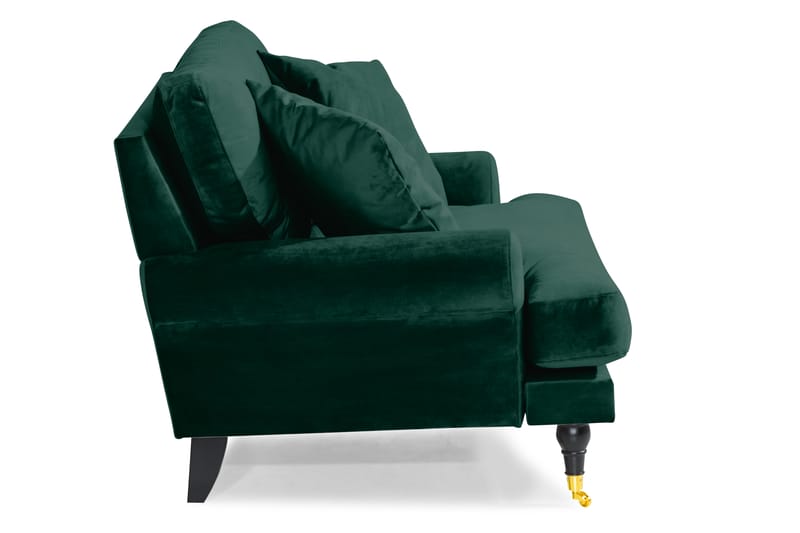 ANTHONY Loveseat Sammet Mörkgrön/Mässing - Möbler - Vardagsrum - Fåtöljer - Sammetsfåtölj