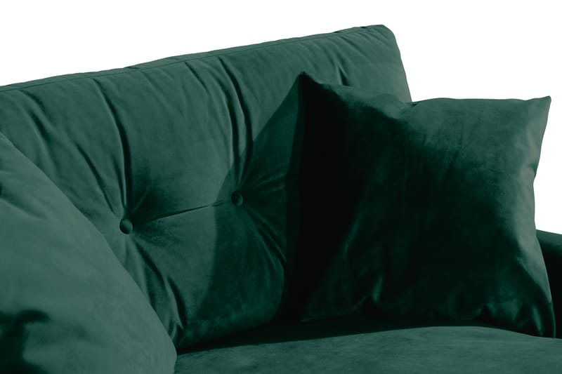 ANTHONY Loveseat Sammet Mörkgrön/Mässing - Möbler - Vardagsrum - Fåtöljer - Sammetsfåtölj