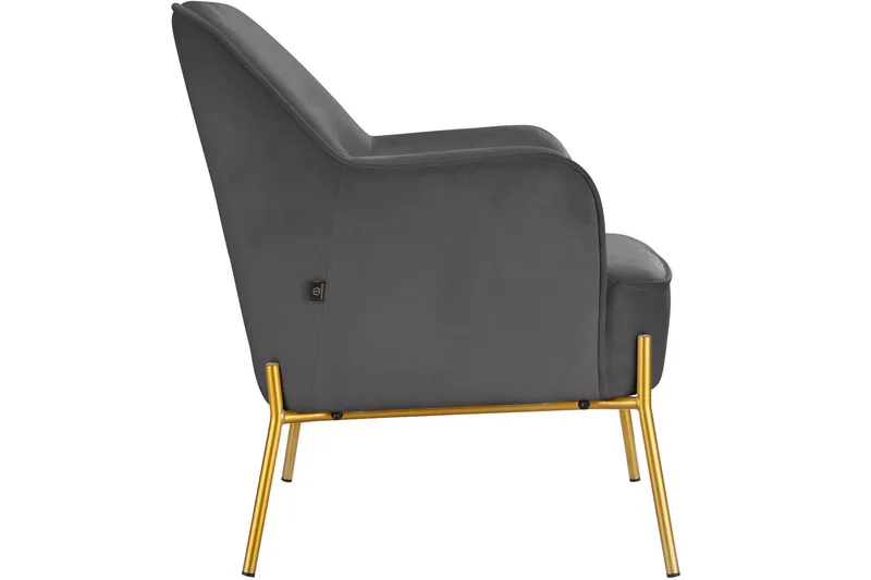 Attapulgus Loungefåtölj - Grå - Möbler - Vardagsrum - Fåtöljer - Sammetsfåtölj