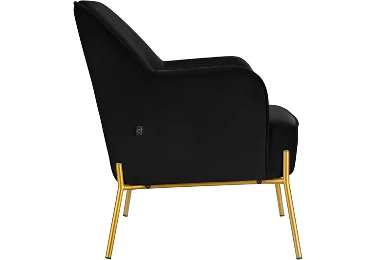 Attapulgus Loungefåtölj - Svart - Möbler - Vardagsrum - Fåtöljer - Sammetsfåtölj