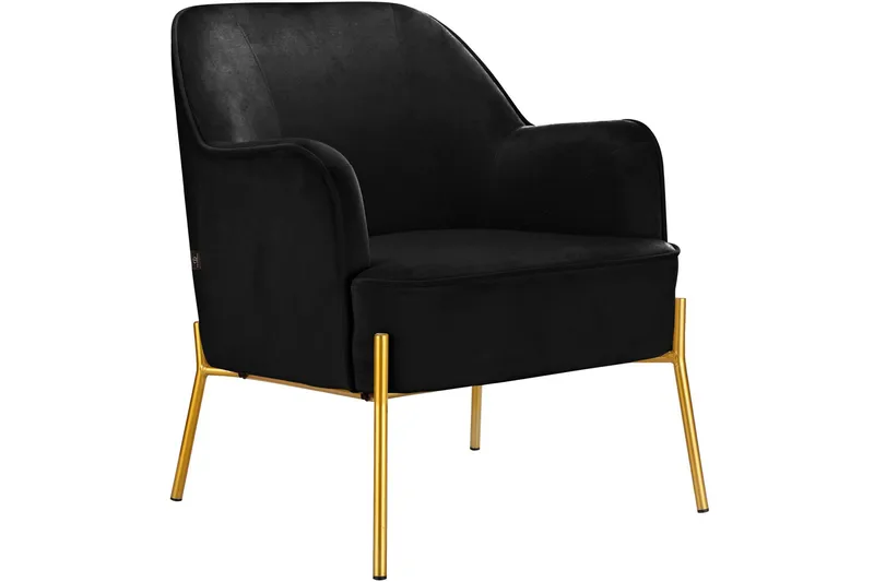 Attapulgus Loungefåtölj - Svart - Möbler - Vardagsrum - Fåtöljer - Sammetsfåtölj