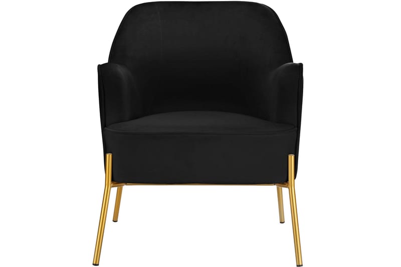 Attapulgus Loungefåtölj - Svart - Möbler - Vardagsrum - Fåtöljer - Sammetsfåtölj