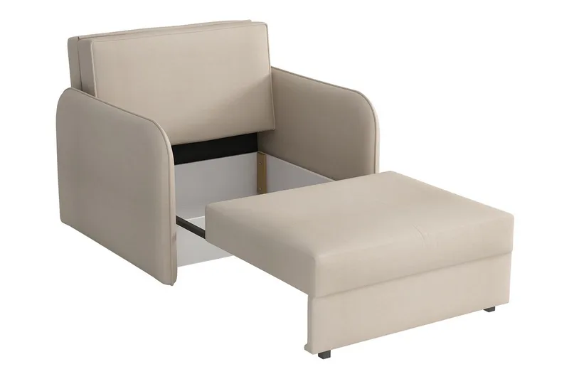 Bensbyn Fåtölj - Beige - Möbler - Vardagsrum - Fåtöljer - Sammetsfåtölj