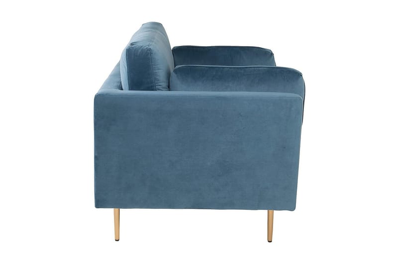Boom Sammetssfåtölj - Blå - Möbler - Vardagsrum - Fåtöljer - Sammetsfåtölj