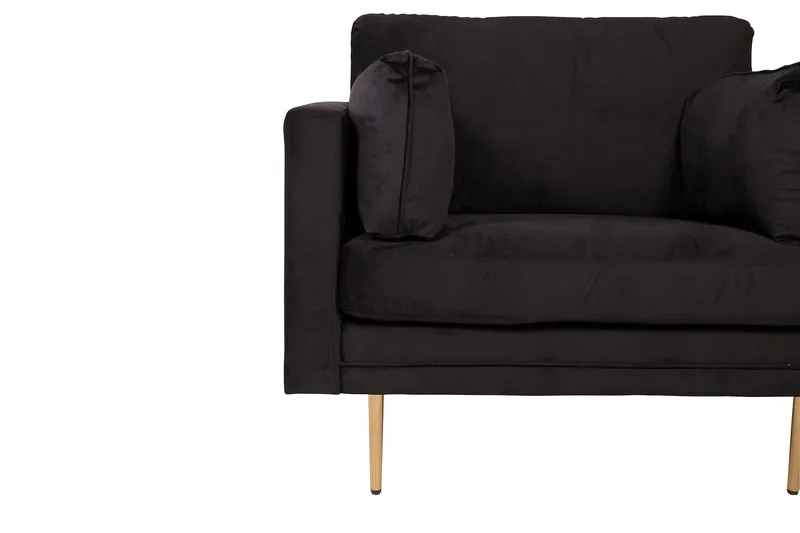 Boom Sammetssfåtölj - Svart - Möbler - Vardagsrum - Fåtöljer - Sammetsfåtölj