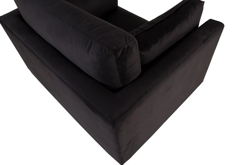 Boom Sammetssfåtölj - Svart - Möbler - Vardagsrum - Fåtöljer - Sammetsfåtölj