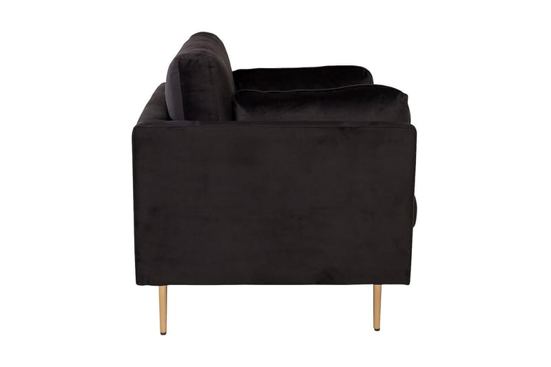 Boom Sammetssfåtölj - Svart - Möbler - Vardagsrum - Fåtöljer