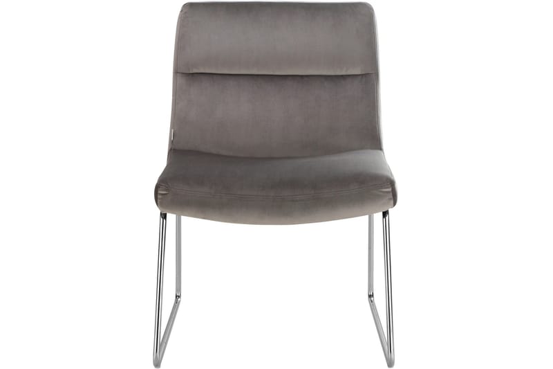 Castlegar Loungefåtölj - Grå - Möbler - Vardagsrum - Fåtöljer - Sammetsfåtölj