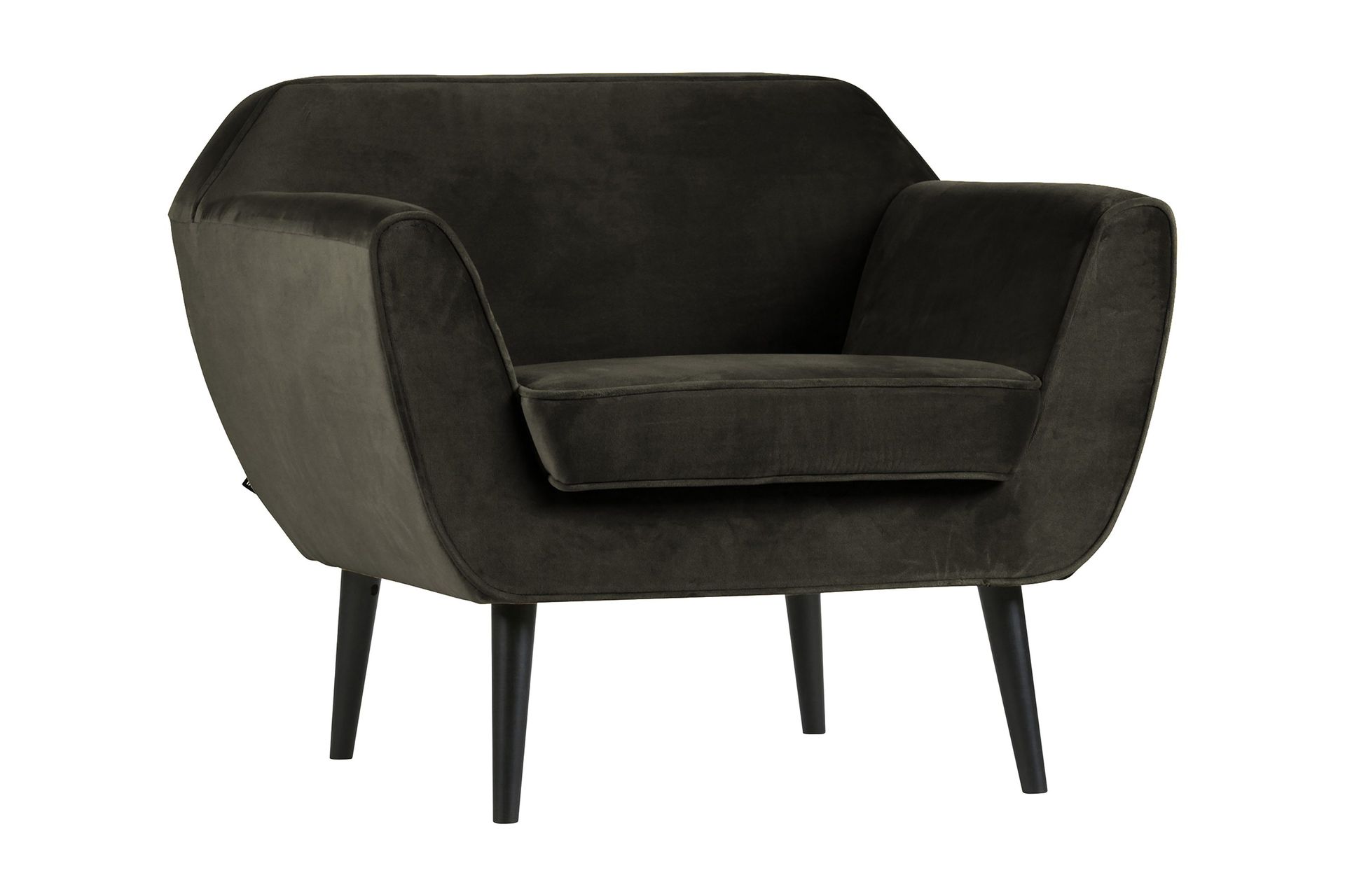 corollos sammetsfåtölj - varm grön