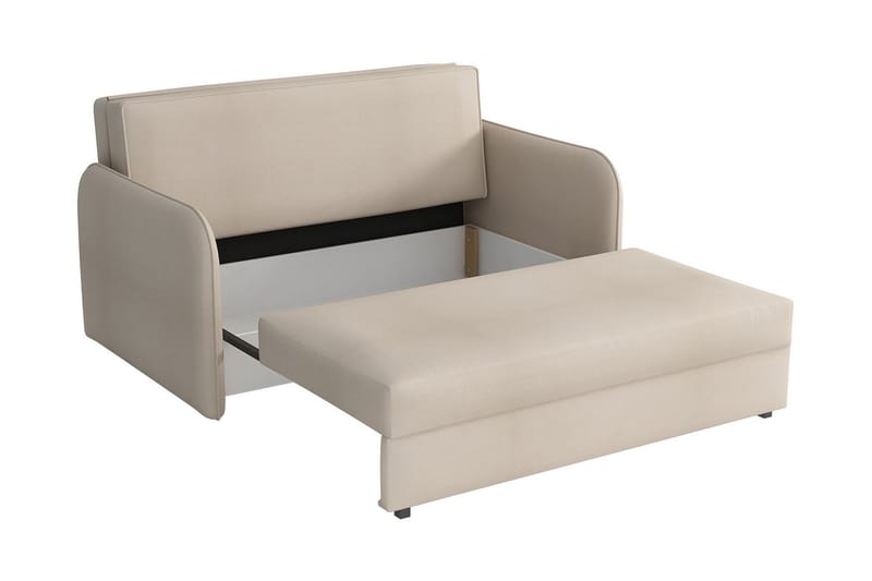 DACKE Bäddsoffa Beige - Beige - Möbler - Vardagsrum - Fåtöljer - Sammetsfåtölj