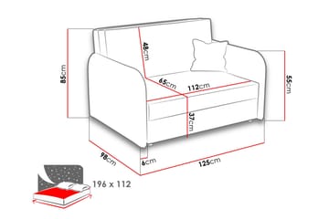 DACKE Bäddsoffa - Beige - Möbler - Vardagsrum - Fåtöljer - Sammetsfåtölj