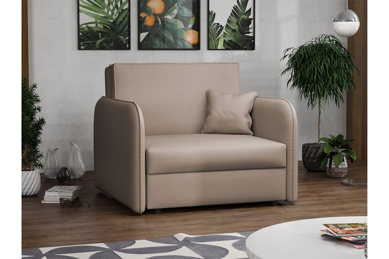 DACKE Fåtölj - Beige - Möbler - Vardagsrum - Fåtöljer - Sammetsfåtölj