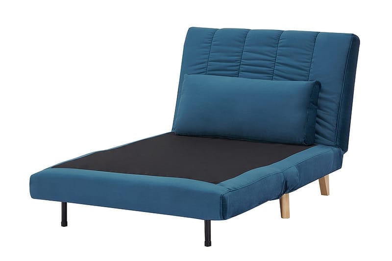 Douvrin Bäddfåtölj - Sammet/Blå/Natur - Möbler - Vardagsrum - Fåtöljer - Sammetsfåtölj