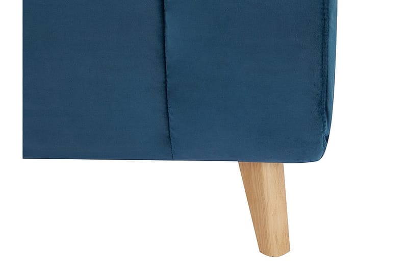 Douvrin Bäddfåtölj - Sammet/Blå/Natur - Möbler - Vardagsrum - Fåtöljer - Sammetsfåtölj