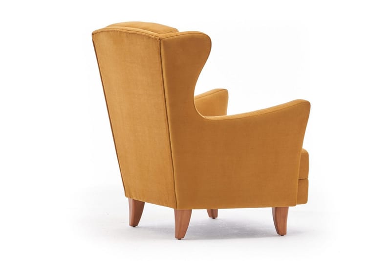 Edgara Fåtölj - Sammet/Guld/Natur - Möbler - Vardagsrum - Fåtöljer - Sammetsfåtölj