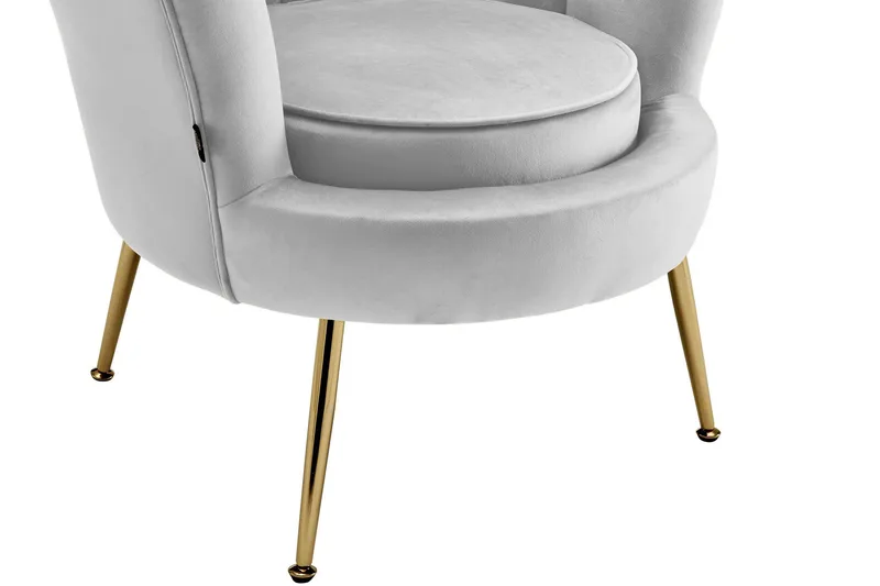 Fållinge Loungefåtölj - Grå - Möbler - Vardagsrum - Fåtöljer - Sammetsfåtölj