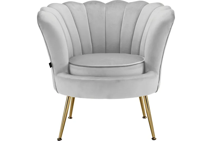 Fållinge Loungefåtölj - Grå - Möbler - Vardagsrum - Fåtöljer - Sammetsfåtölj