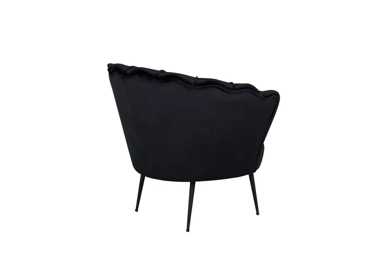Fåtölj Calais - Svart - Möbler - Vardagsrum - Fåtöljer - Sammetsfåtölj