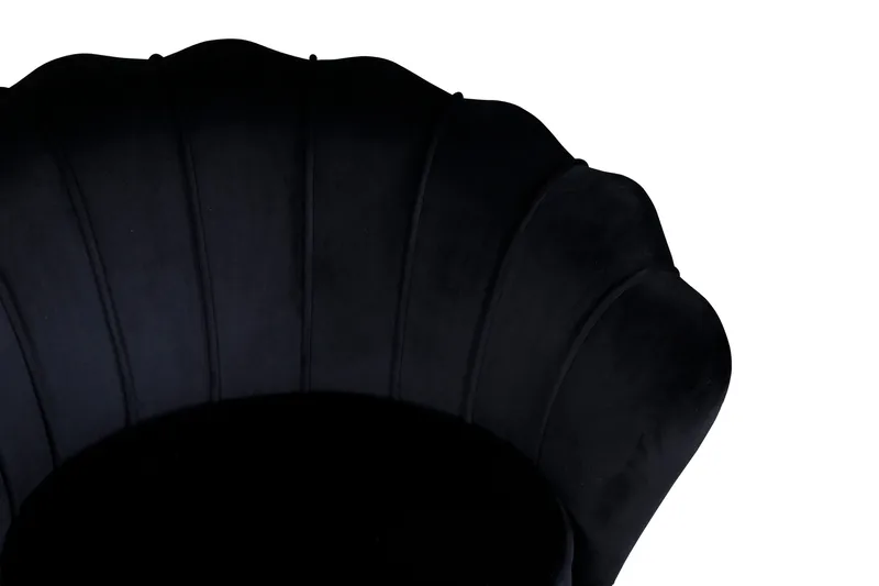 Fåtölj Calais - Svart - Möbler - Vardagsrum - Fåtöljer - Sammetsfåtölj