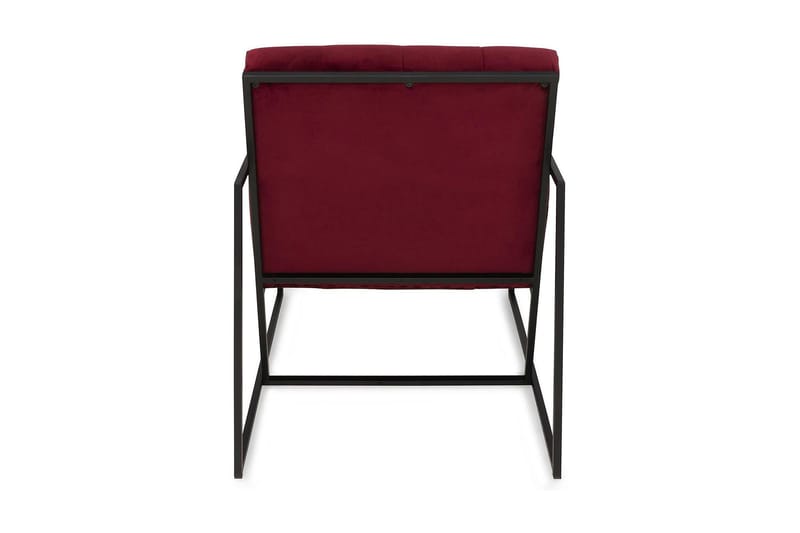 Indy Sammetsfåtölj - Röd/Svart - Möbler - Vardagsrum - Fåtöljer - Sammetsfåtölj