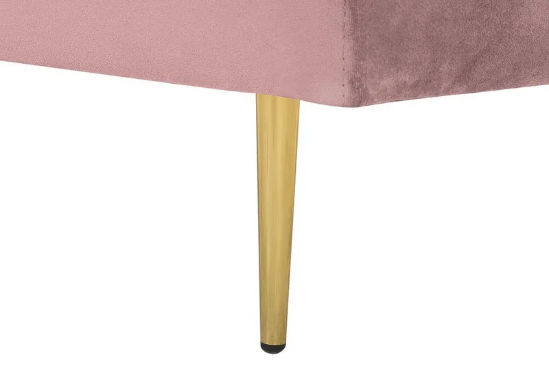 Llanfach Schäslong Höger Sammet - Rosa - Möbler - Vardagsrum - Fåtöljer - Sammetsfåtölj