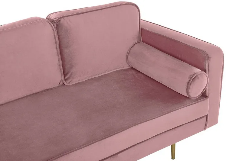 Llanfach Schäslong Höger Sammet - Rosa - Möbler - Vardagsrum - Fåtöljer - Sammetsfåtölj